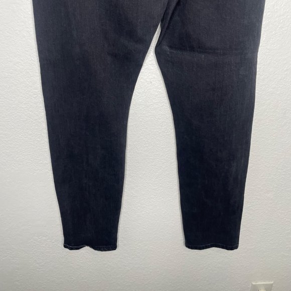 Flint and Tinder Mens Bottoms Size 34 Faded Black Straight Tapered Denim Jeans - Picture 14 of 15